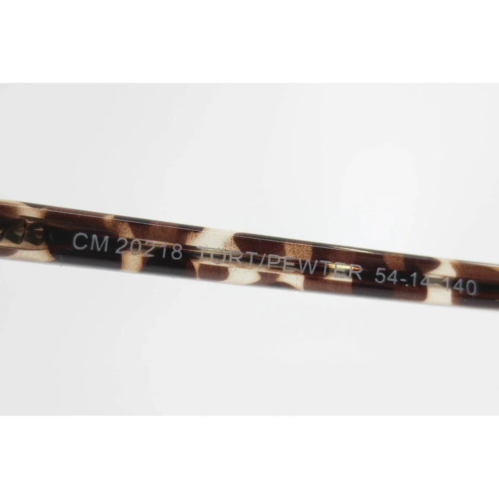 Chelsea Morgan CM 20218 Eyeglasses Tortoise Pewter Cat Eye Frames 54-14-140